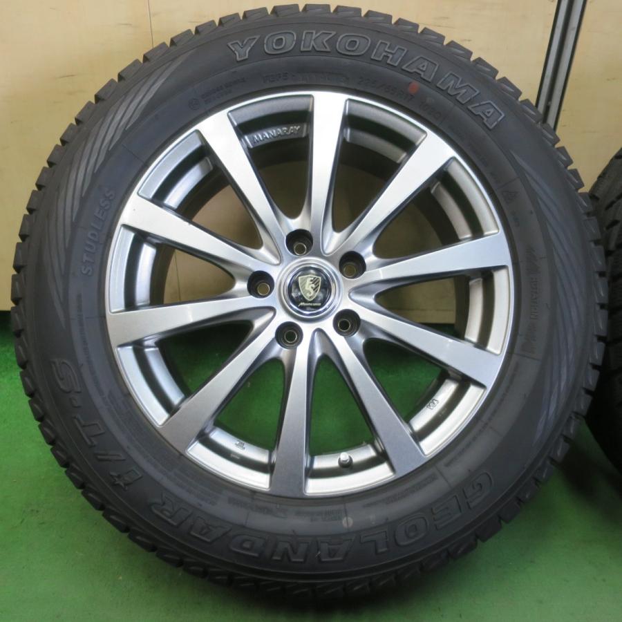 バリ溝！9.5分★スタッドレス 225/65R17 ヨコハマ ジオランダー i/T-S MANARAY SPORT マナレイ スポーツ 17インチ PCD114.3/5H★5051904イスの画像