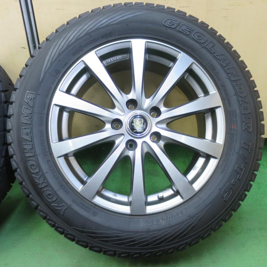 バリ溝！9.5分★スタッドレス 225/65R17 ヨコハマ ジオランダー i/T-S MANARAY SPORT マナレイ スポーツ 17インチ PCD114.3/5H★5051904イスの画像