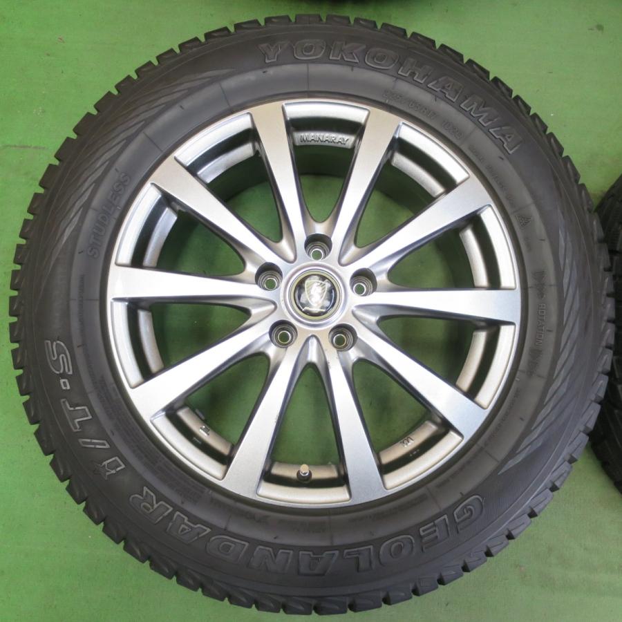 バリ溝！9.5分★スタッドレス 225/65R17 ヨコハマ ジオランダー i/T-S MANARAY SPORT マナレイ スポーツ 17インチ PCD114.3/5H★5051904イスの画像