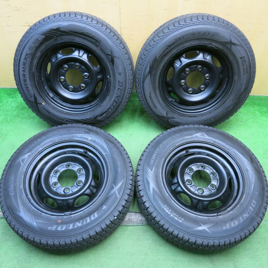 バリ溝！9分☆日産 キャラバン 純正 スチール 195/80R15 スタッドレス