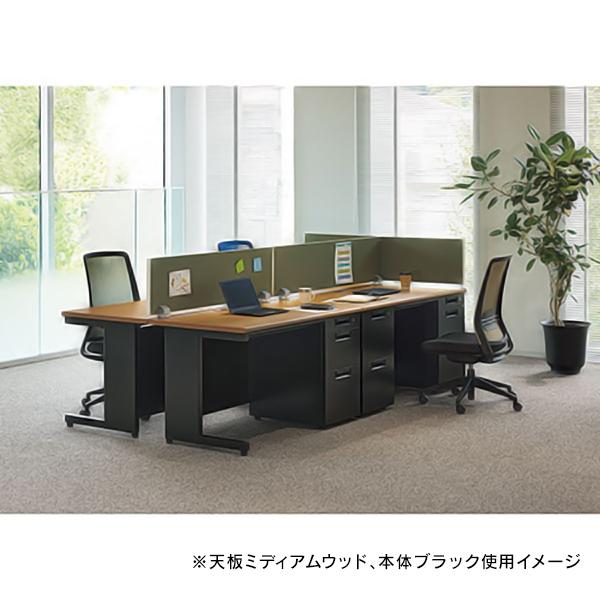 組立設置付 JSシリーズ PLUS 片袖机 W1200×D700×H700mm 5カラー JS-127D-3 プラス スチールデスク オフィスデスク 片袖デスク 事務机 日本製の画像
