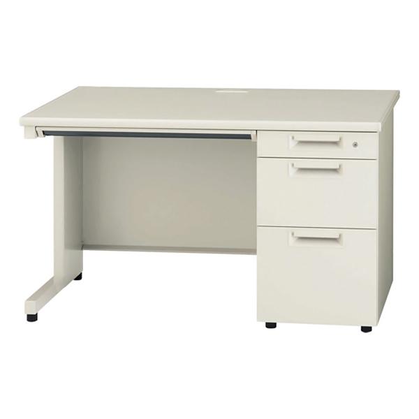 組立設置付 JSシリーズ PLUS 片袖机 W1200×D700×H700mm 5カラー JS-127D-3 プラス スチールデスク オフィスデスク 片袖デスク 事務机 日本製の画像