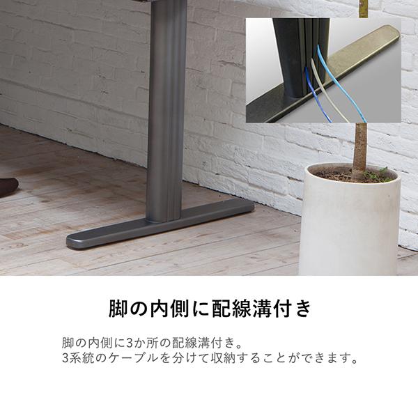 Garage fantoni GTデスク 木目 T字脚 配線穴付き GT-127H 410092 木製