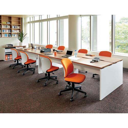 PLUS（プラス） b-Foret H720タイプ 木製フリーデスク W2400×D600mm 