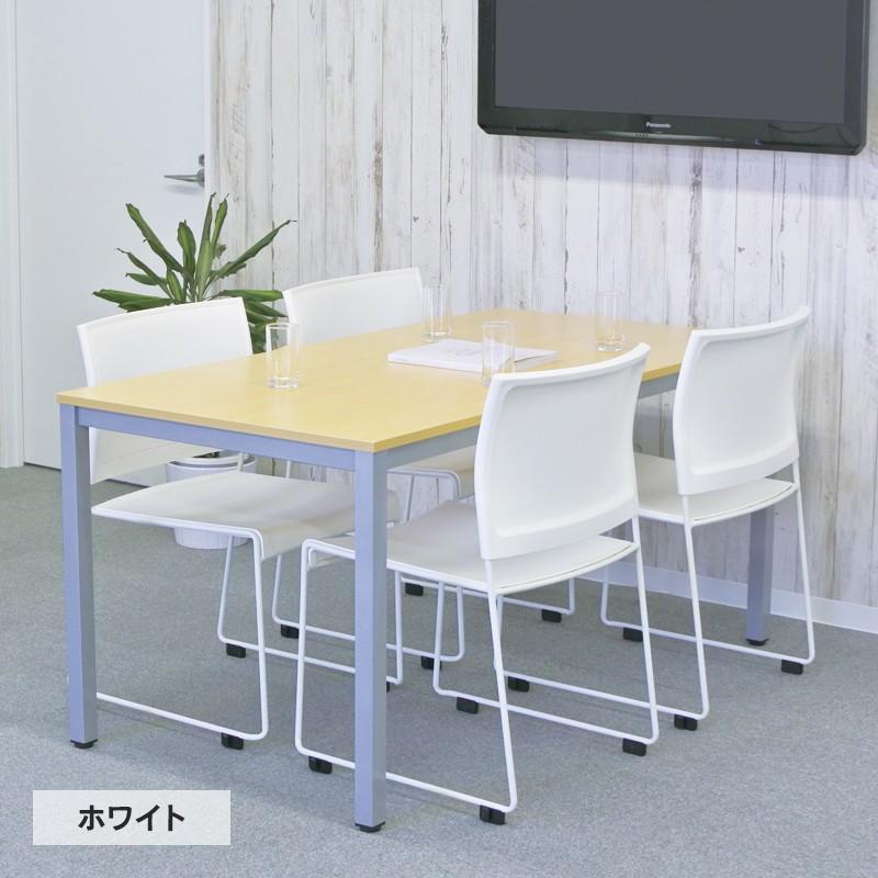 BONUM オフィスチェア 1脚 BONUM-BLACK/-WHITE/-GREEN ループ脚チェア オフィス テーブルセットに最適(事業所様お届け 限定商品)の画像