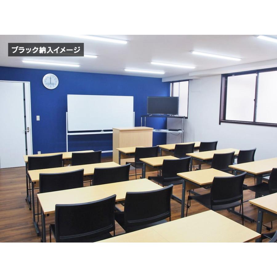 BONUM オフィスチェア 1脚 BONUM-BLACK/-WHITE/-GREEN ループ脚チェア オフィス テーブルセットに最適(事業所様お届け 限定商品)の画像