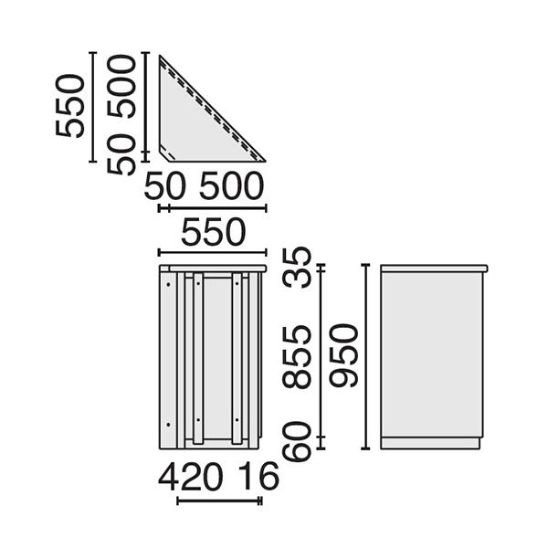 設置迄 受付ハイカウンターコーナー DKシリーズ ホワイト PLUS DK-HOC J69139_2