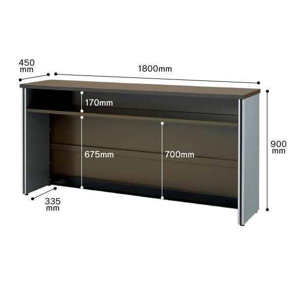 好評 施工設置 PJ HC18 DB 事務所受付カウンター