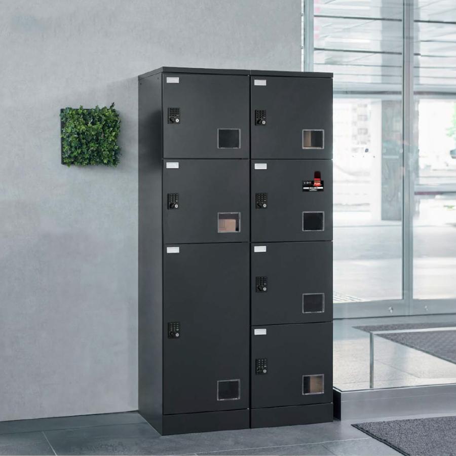 □受領印付 JTB2-800TS(開梱/設置迄)宅配ボックス マンション S8個 2連
