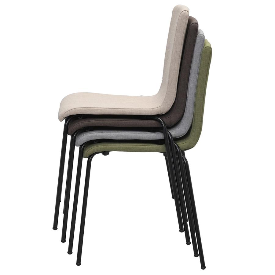 アール・エフ・ヤマカワ ファブリックチェアII(ブラック脚) 1脚