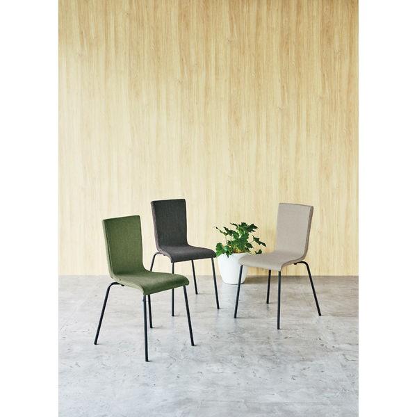 アール・エフ・ヤマカワ ファブリックチェアII(ブラック脚) 1脚 5色