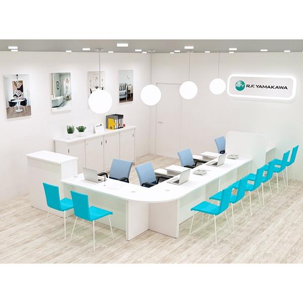 アール・エフ・ヤマカワ 消毒・水拭きOK！3color 受付カウンター ハイ