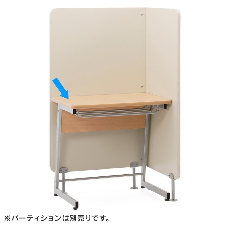 研修用デスク W750&times;D500 ナチュラル RFJD-7570 一人用 塾 個別指導 学習机(事業所様限定)