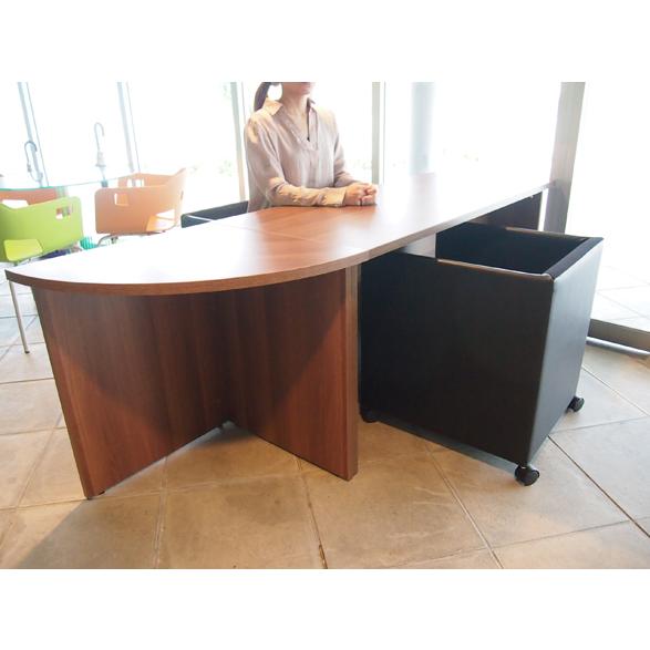 アール・エフ・ヤマカワ 消毒・水拭きOK！木製受付カウンター ロー