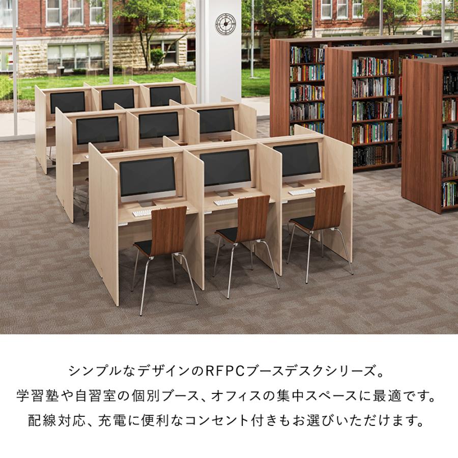アール・エフ・ヤマカワ キャレルデスク RFPCブースII W800×D600 アール・エフ・ヤマカワ キャレルデスク RFPCブースII W800×D600