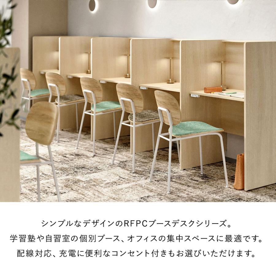 アール・エフ・ヤマカワ キャレルデスク RFPCブースII W800×D600 基本