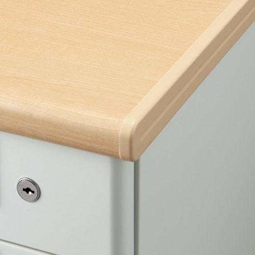 PLUS（プラス） (組立設置迄)片袖机 RJデスクII W1000×D600 引出しD