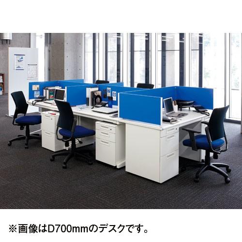 PLUS（プラス） (組立設置迄)片袖机 RJデスクII W1200×D600 引出しD 
