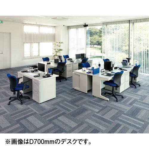 PLUS（プラス） (組立設置迄)片袖机 RJデスクII W1200×D600 引出しD 
