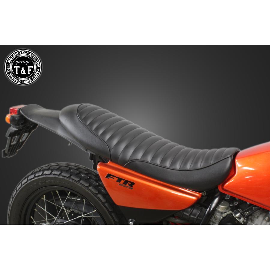 FTR223 ナイトロヘッズ タックロール 美品 廃盤 美品 HONDA FTR223 ナイトロヘッズ シート mc34 ロー スパトラ タック