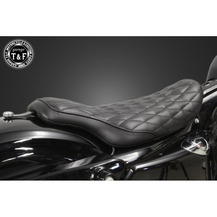 美品　t&f スポーツスター専用　シングルシートタイプB　ハーレー SPORTSTER スポーツスター専用 シングルシートタイプBフラット(ダイヤ