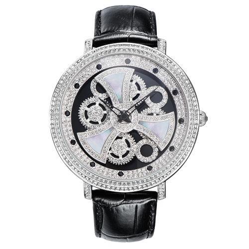 腕時計 モチーフが回転　Davenaダヴェナ　FORMA フォルマ　ブラック/シルバー