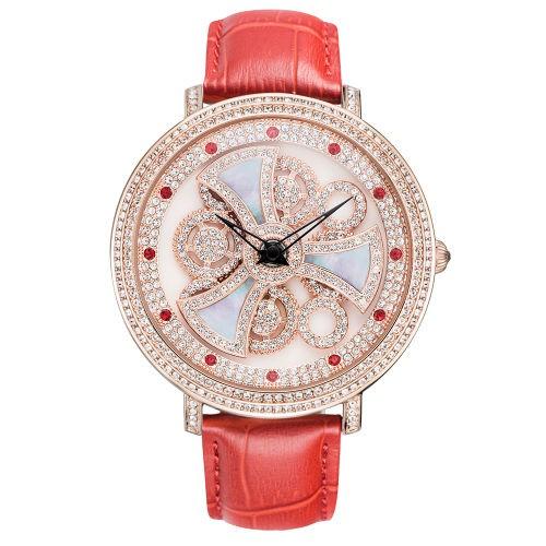 腕時計 モチーフが回転　Davenaダヴェナ　FORMA フォルマ　レッド/ピンクゴールド 腕時計 モチーフが回転 Davenaダヴェナ FORMA フォルマ ブラック⁄シルバー