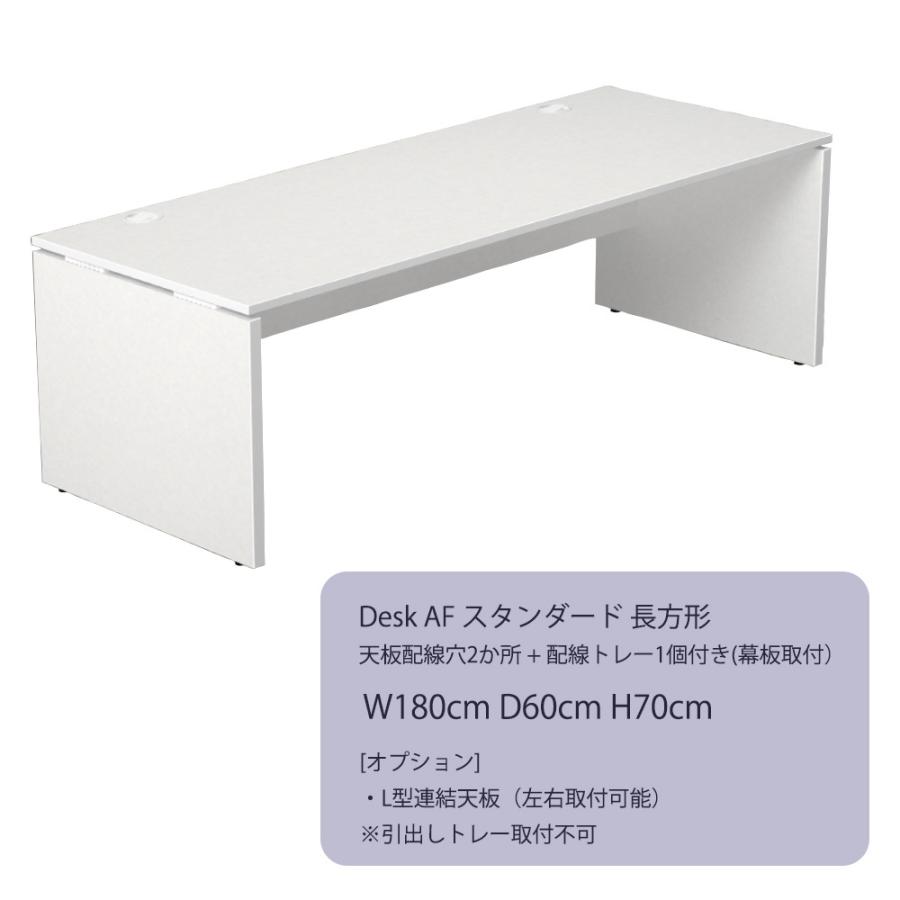 デスク パソコンデスク 幅180cm 奥行き60cm 学習机 事務机 pcデスク オフィスデスク オフィス 在宅ワーク 机 シンプル AFデスクの画像