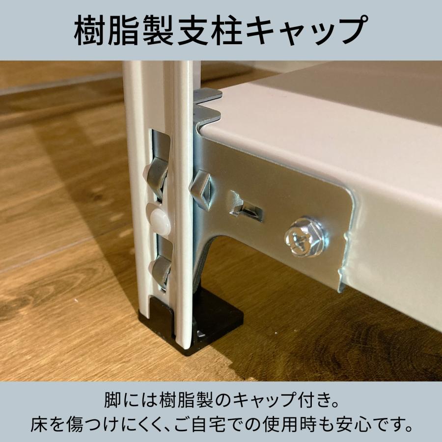 スチールラック 6段 幅151.2 奥行46.2 高さ180cm オープンラック ラック 業務用 棚 物品棚 シェルフ 軽量ラック 軽量棚 倉庫 オフィス 収納家具 KRの画像