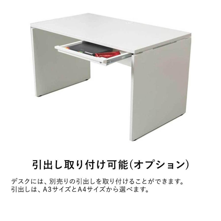 デスク パソコンデスク 白 幅120cm 奥行80cm 学習机 事務机 pcデスク オフィスデスク オフィス 在宅ワーク 机 シンプル AFデスクの画像