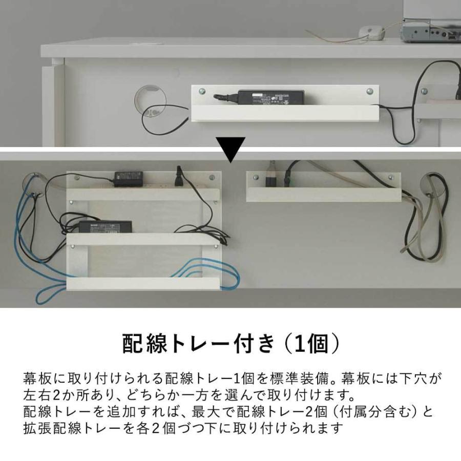 デスク パソコンデスク 白 幅160cm 奥行45cm 学習机 事務机 pcデスク オフィスデスク オフィス 在宅ワーク 机 シンプル AFデスクの画像
