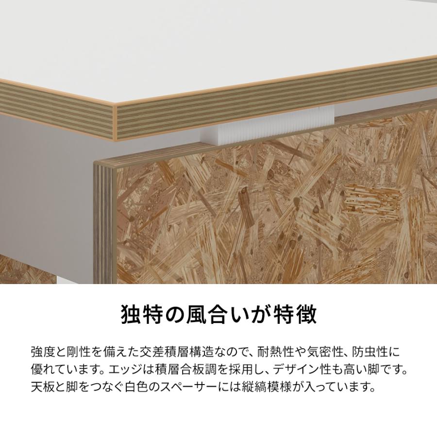 パソコンデスク AFデスク OSB脚タイプ 幅160×奥行60×高さ70cm オフィス パネル脚の画像