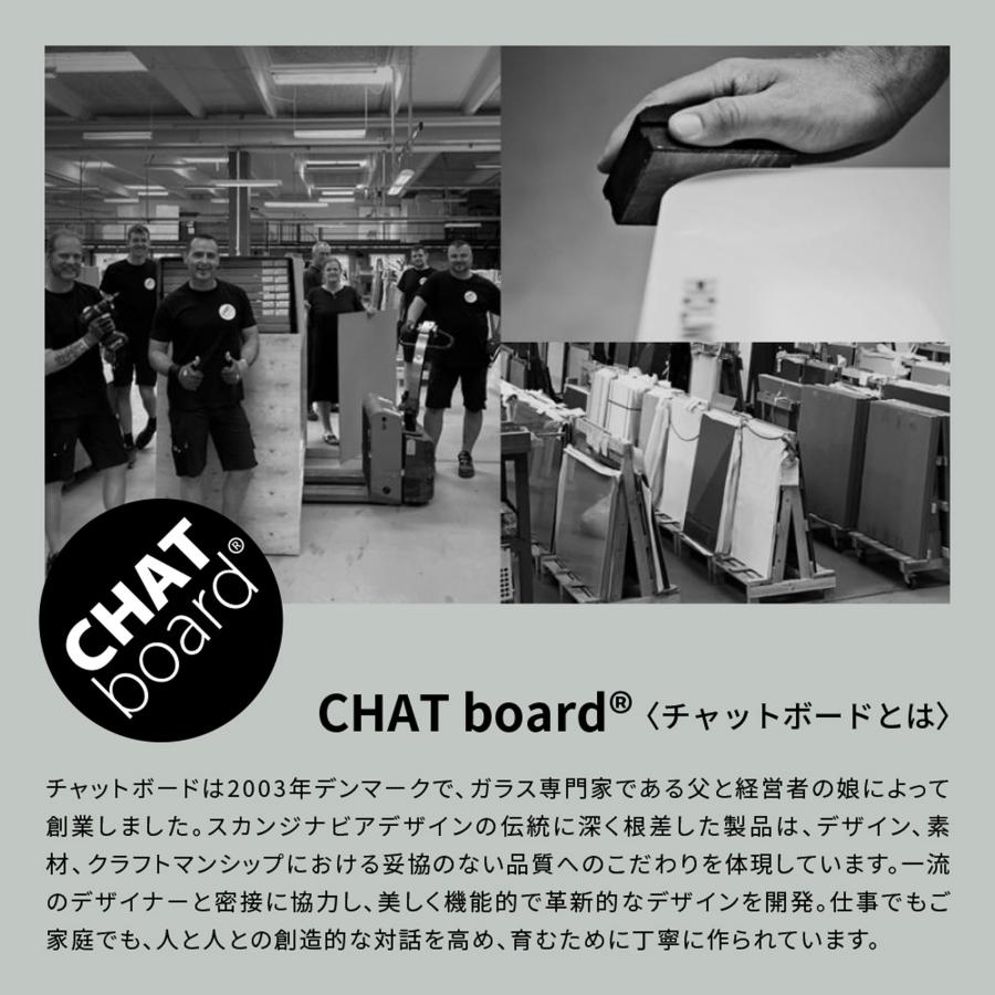 強化ガラス ホワイトボード 壁掛け 円形 ガラスボード CHAT board