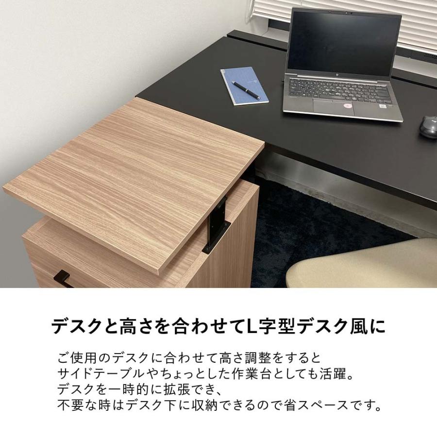 Garage 木製 デスクワゴン 3段 幅41.6 奥行44.5cm オフィス Garage 木製 デスクワゴン 3段 幅41.6 奥行44.5cm オフィス