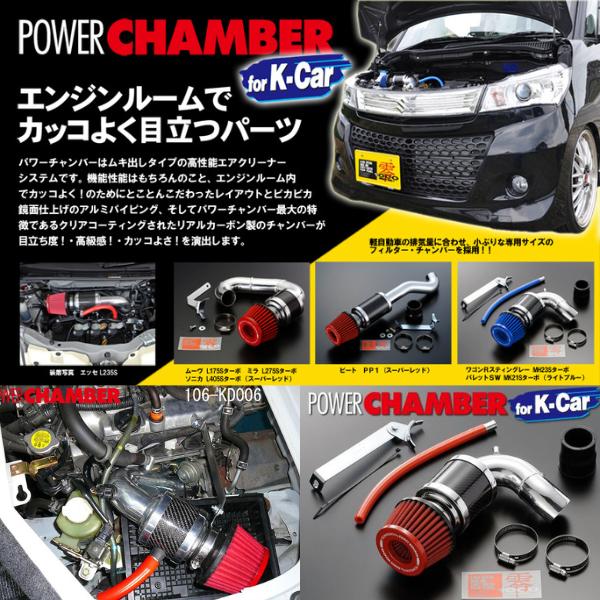ZERO1000 零1000 パワーチャンバー for K-car (ブルー) アトレーワゴン