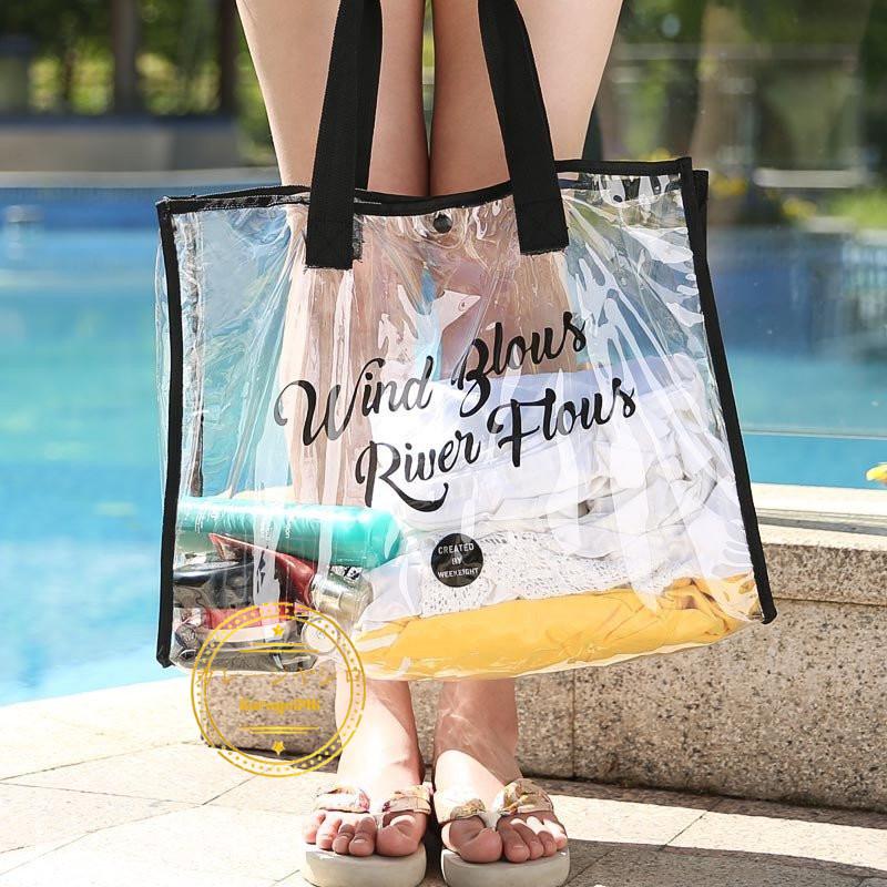 プールバッグ ビーチバッグ 水泳バック トートバッグ 大人 子供 女の子 男の子 透明 大容量 収納 温泉浴 大きめ 化粧品入れ おしゃれ 1 3559 Garage846 通販 Yahoo ショッピング