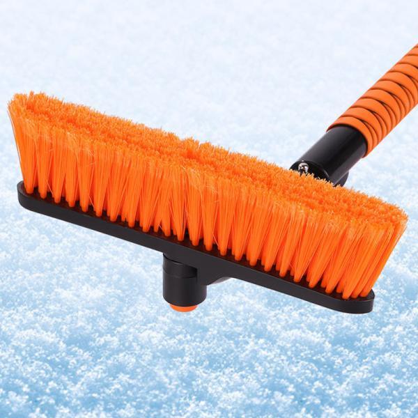 スノーブラシ 車 伸縮 雪かき道具5in1 スコップ ヘッド調整可 アルミ
