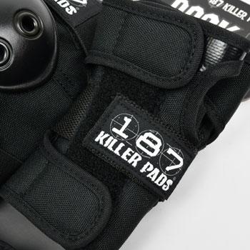 187 KILLER PADS 大人用 6個セット 187 6-Pack Pad Set - BLACK | Pigeon's Roller Skate Shop