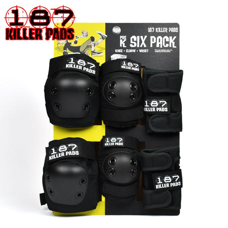 キラーパッド キッズ プロテクターセット 3点セット 子供用 187 KILLER PADS Jr Six Pack Pad Sets PRE-K スケートボード の商品画像