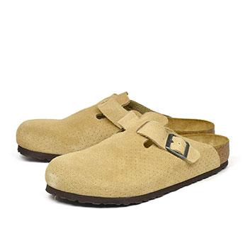 ビルケンシュト ボストン エンボスドット ベージュ BIRKENSTOCK Boston 