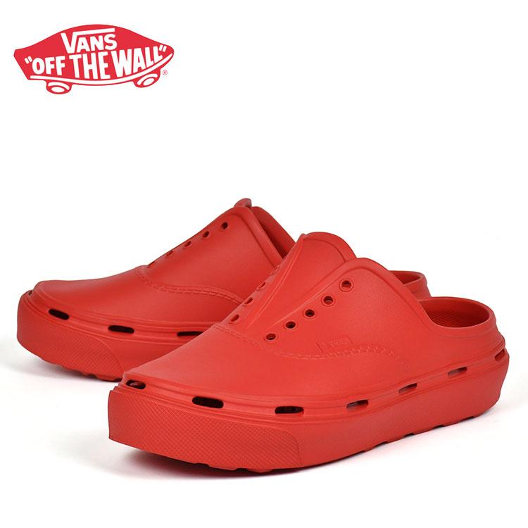 VANS（ヴァンズ） バンズ オーセンティック フォーム ミュール レッド