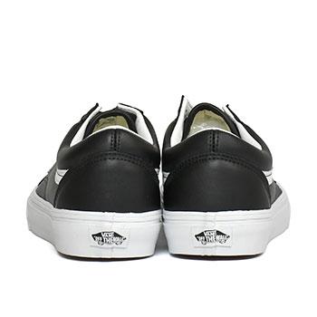 VANS（ヴァンズ） バンズ オールドスクール レザー ブラック/ホワイト