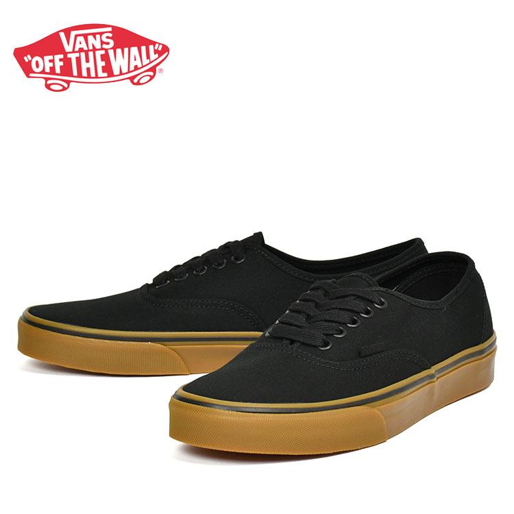 VANS（ヴァンズ） バンズ オーセンティック ブラック/ガム スニーカー