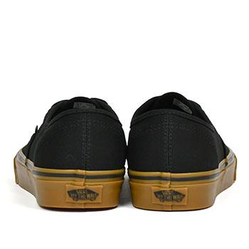 VANS（ヴァンズ） バンズ オーセンティック ブラック/ガム スニーカー