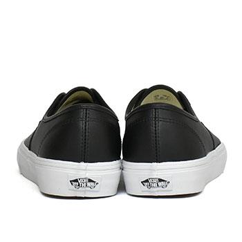 VANS（ヴァンズ） バンズ オーセンティック レザー ブラック/ホワイト