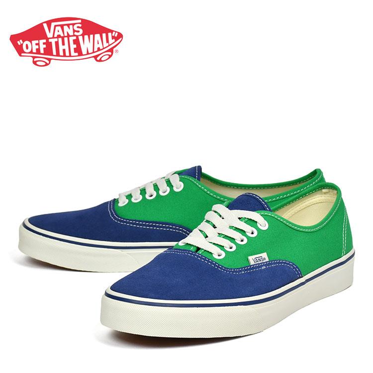VANS（ヴァンズ） バンズ オーセンティック ネイビー/グリーン VANS