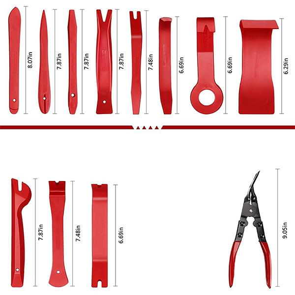 12点 トリムリムーバー モールディングツールセット クリッププライヤー・内張り取り外し工具 A005 |  | 01