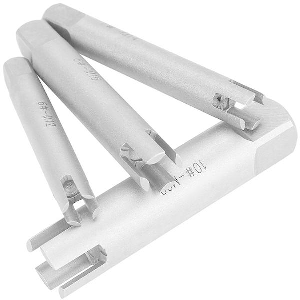 10pc タップエキストラクター 折れたタップ取り外す専用ツール B210