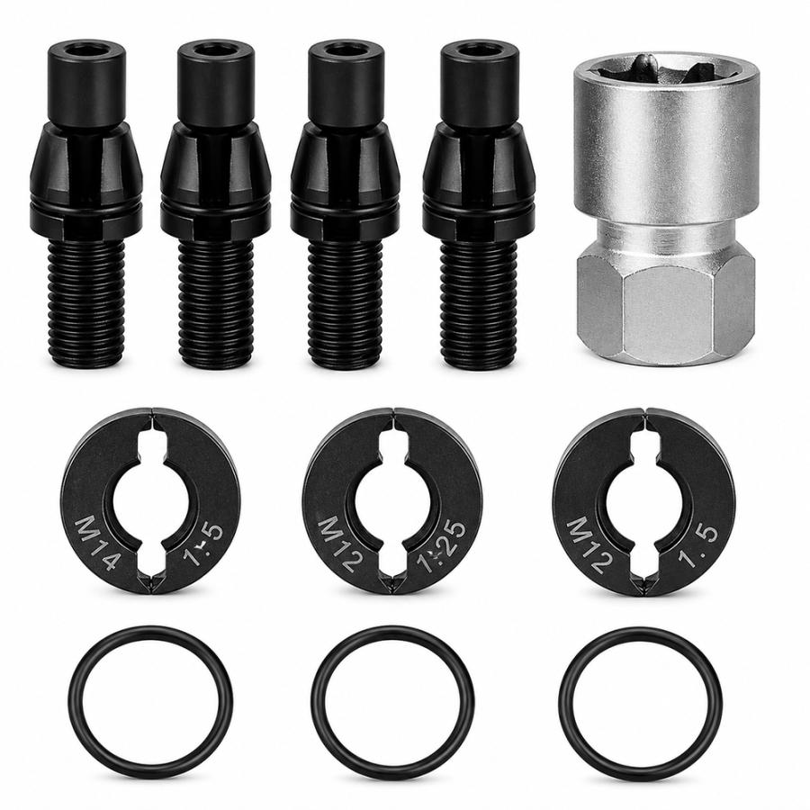8pc ハブボルト、スタッドボルト ネジ山修正ダイスセット B188