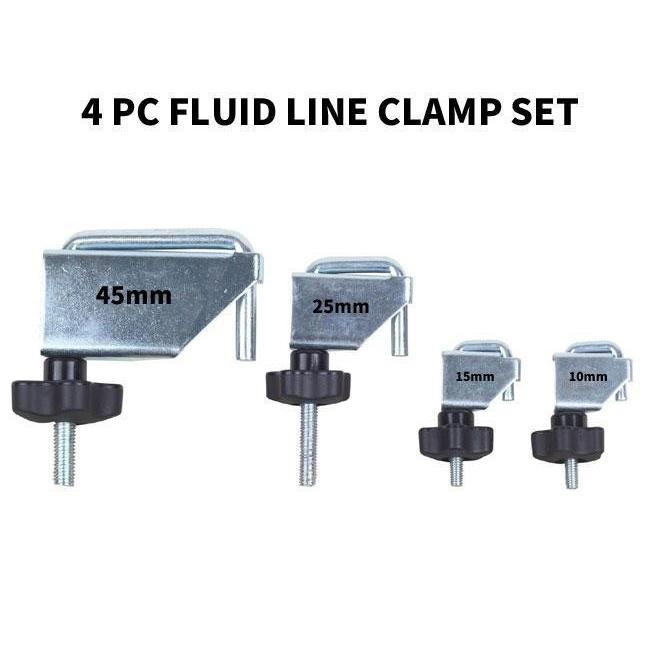 4pcブレーキフルード＆燃料ホースクランプセット 直径45mmまでOKホースストッパー B103 | 